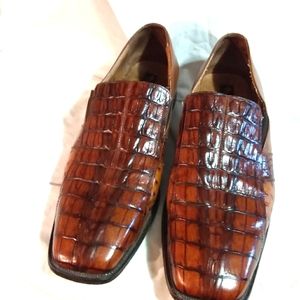 STACY ADAMS, SKINS Mens size 14M BROWN SKINS preowned